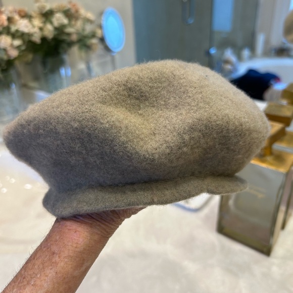 Fabhatrix Accessories - Beret by Hatrix, Taupe, Wool, Women’s Small